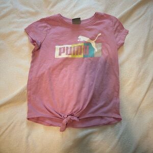Puma Mauve T-Shirt with Iconic Logo
